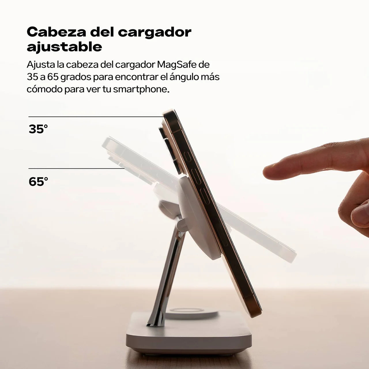 Stand Cargador Inalámbrico Qi2 3in1 Ringke